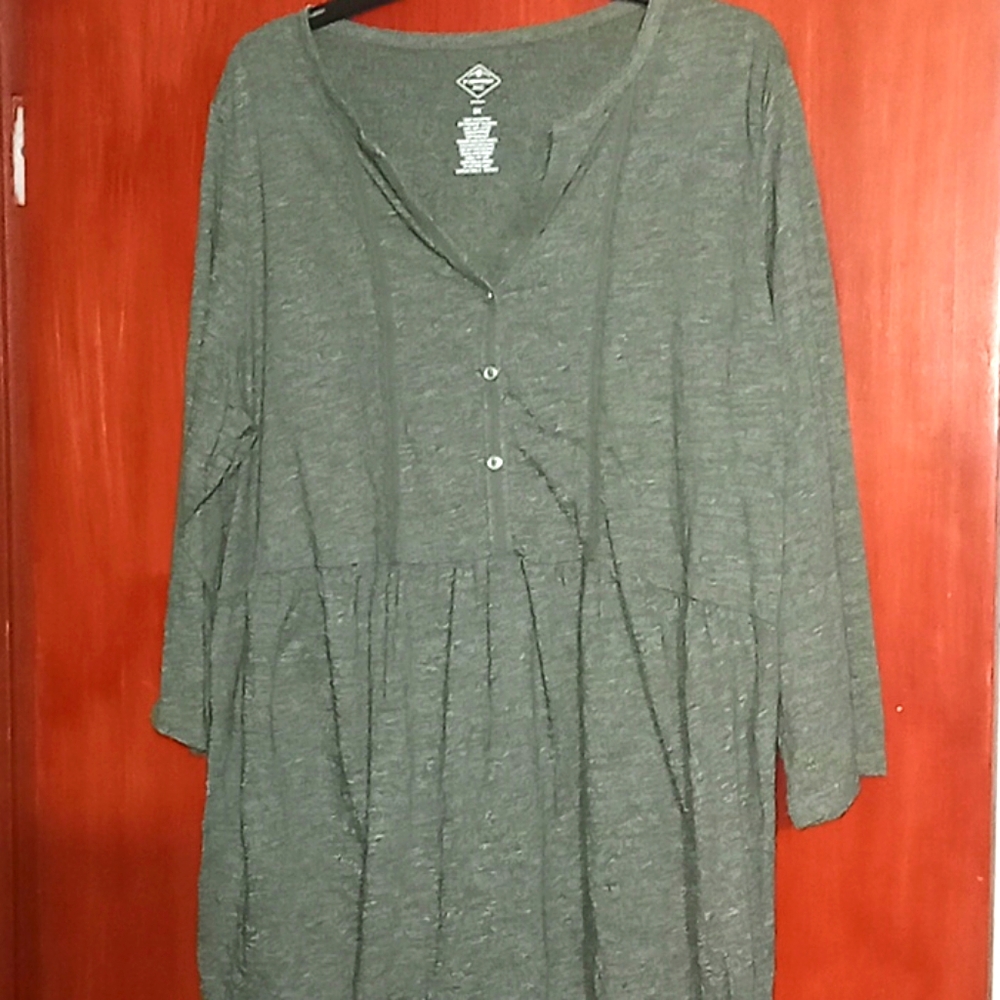 St John's Bay green blouse